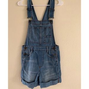 Free People Demin Overalls